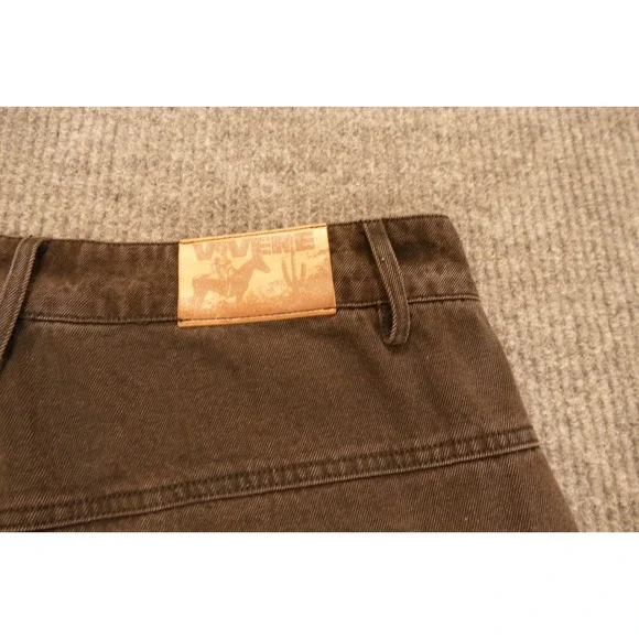 Men's Vivere Black Baggy Denim Jeans With Colt Gun Embroidery Size 34 Waist x 30 - Picture 5 of 11